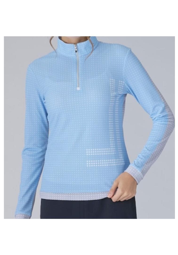 【新品、最終処分値】LANVIN SPORTレディースジップアップシャツ