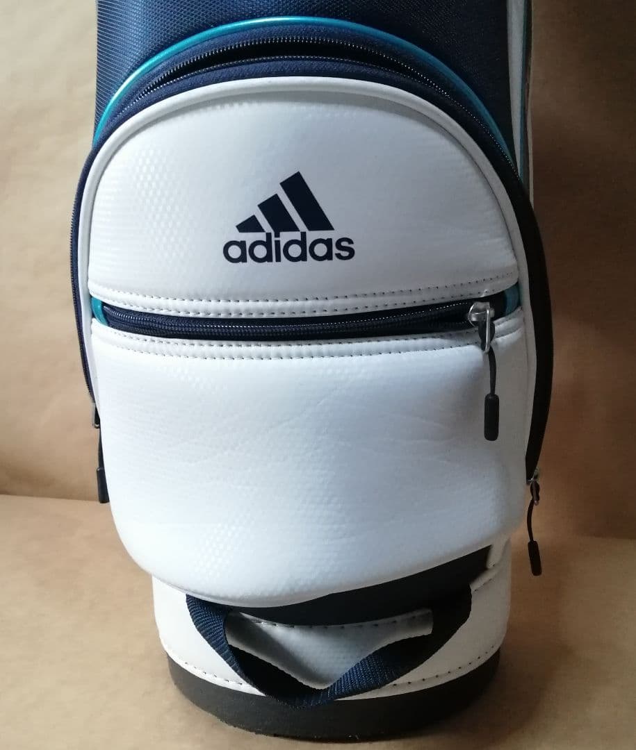 adidas golf キャディバッグ(白) + トートバック(紺) 2点セット