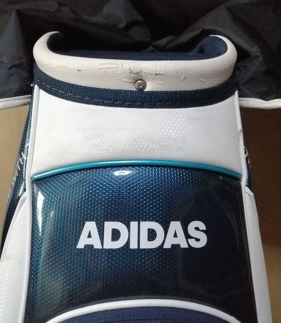 adidas golf キャディバッグ(白) + トートバック(紺) 2点セット