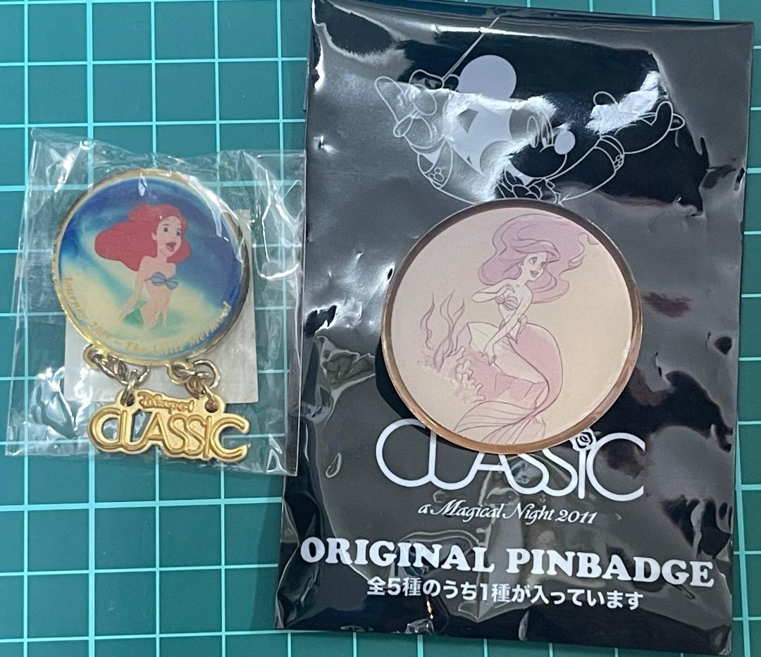 ディズニー　ディズニーオンクラシック　アリエル　リトルマーメイド　ピン　セット