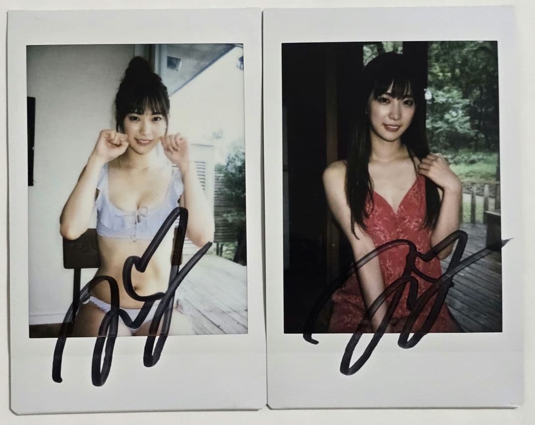 美谷朱音(美谷朱里) サイン入り チェキセット