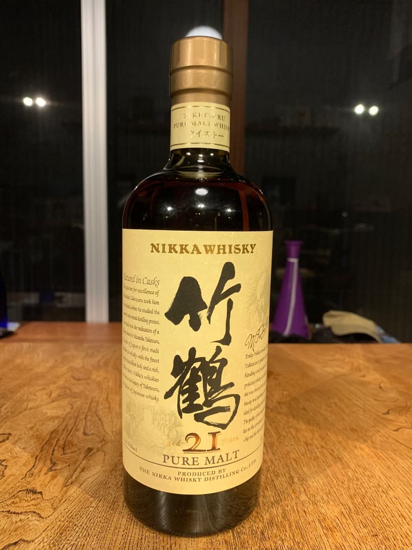 再再再々値下げ！竹鶴 21年 ピュアモルト 700ml ＜旧ラベル＞＜箱無し＞