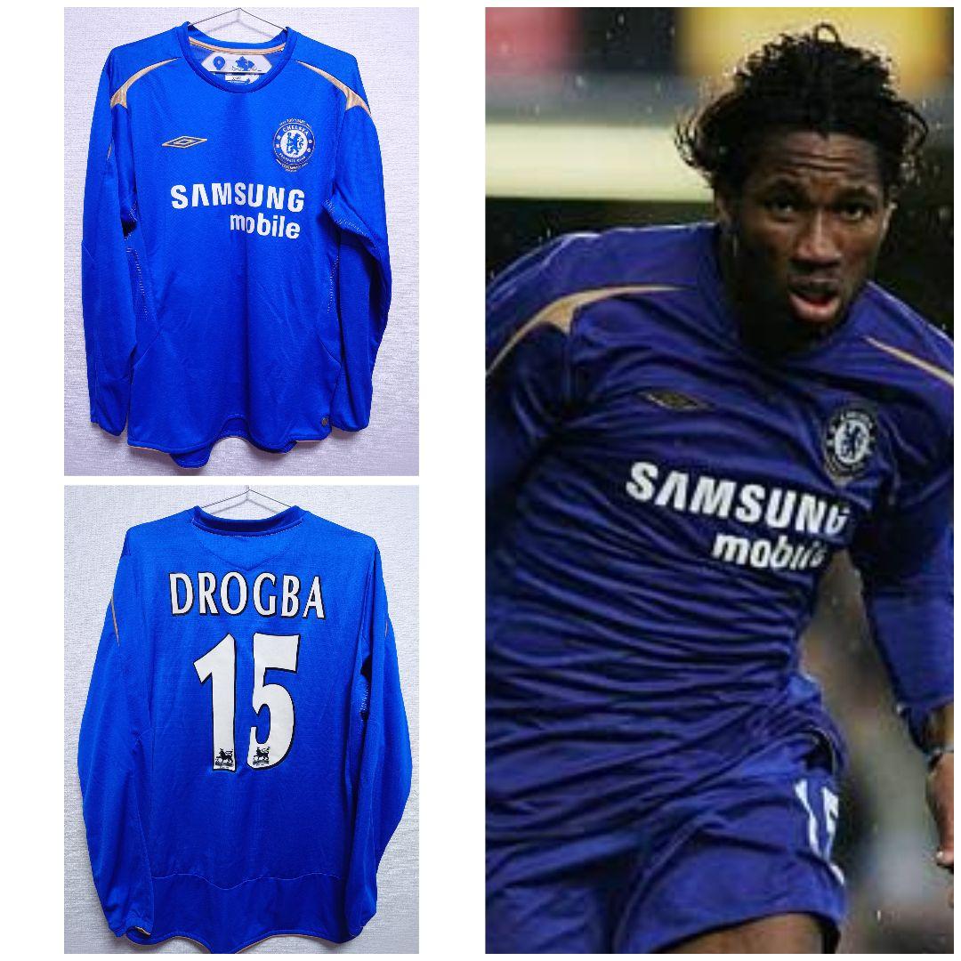 UMBRO　05〜06 チェルシー　ドログバ　長袖　ユニフォーム