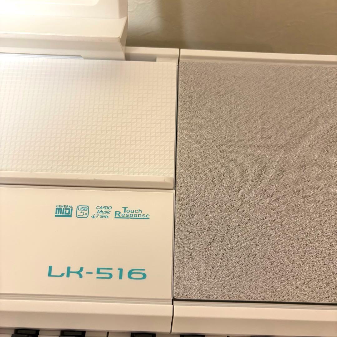 【極美品】カシオ CASIO 光ナビゲーション キーボード LK-516 楽譜付