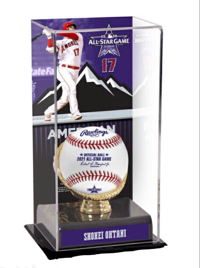 大谷翔平　2021 オールスターゲーム　公式ボール　ディスプレイケースセット
