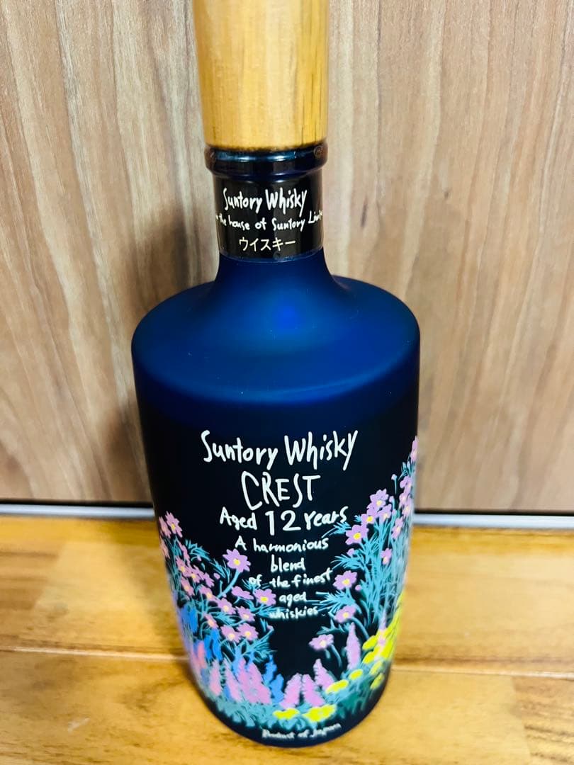 【未開栓】サントリー クレスト 12年 秋の花ボトル