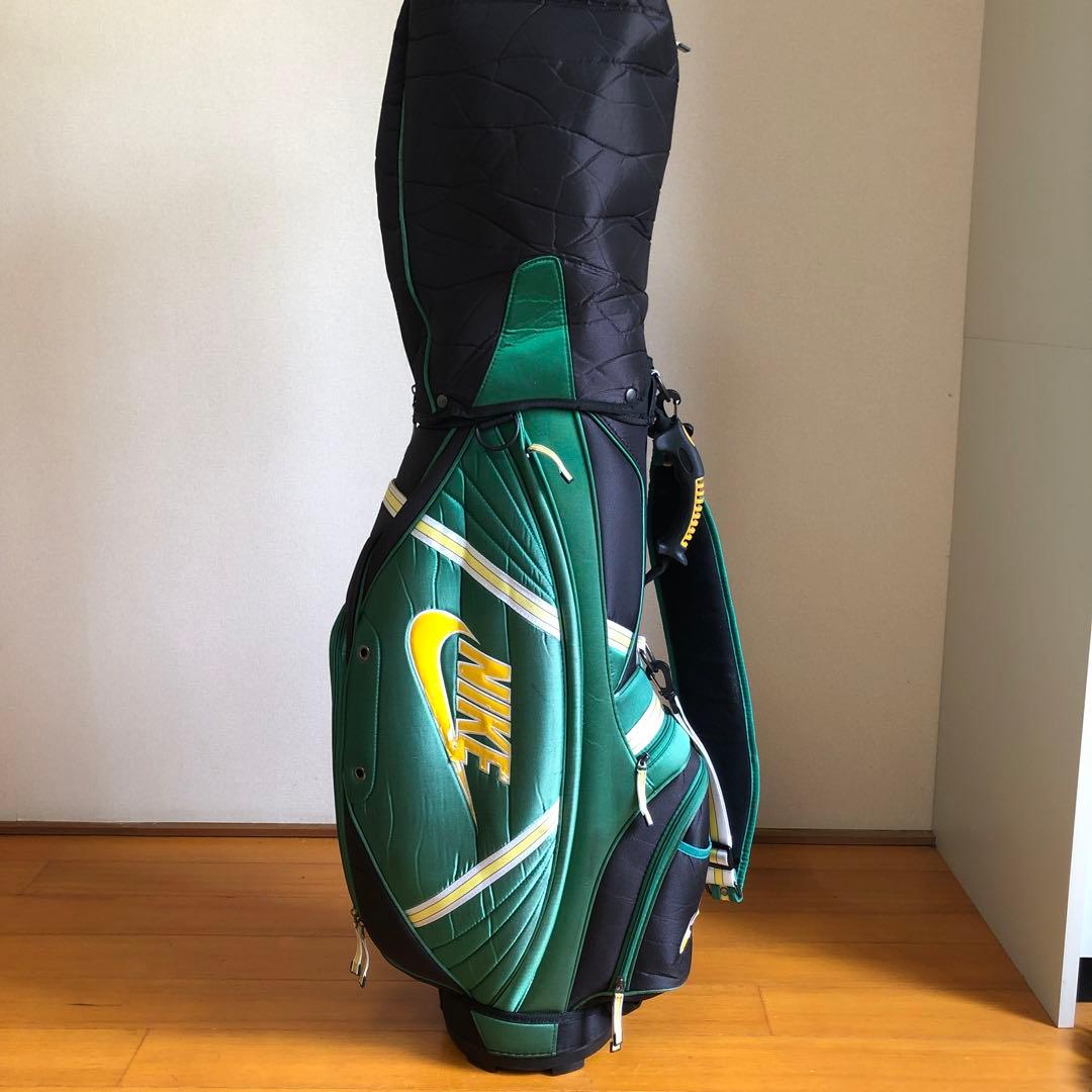 ナイキ NIKE キャディバック ゴルフバッグ グリーン フード付き