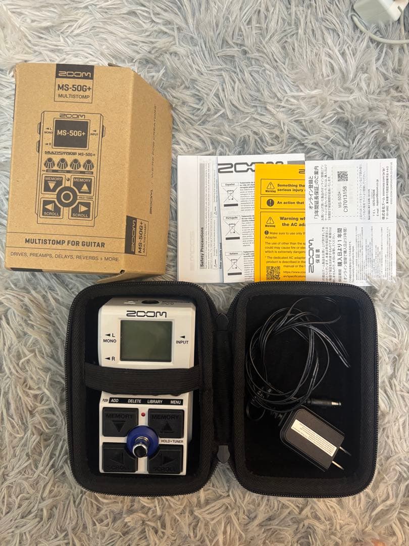 【ケース、アダプター付き】ZOOM MS-50G+ ギターエフェクター