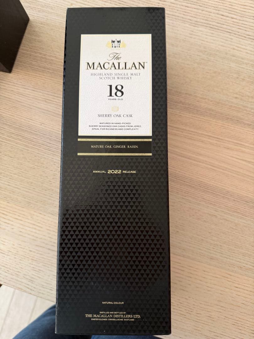 【新品未開封】マッカラン18年　シェリーオーク 2022 箱付き 正規品