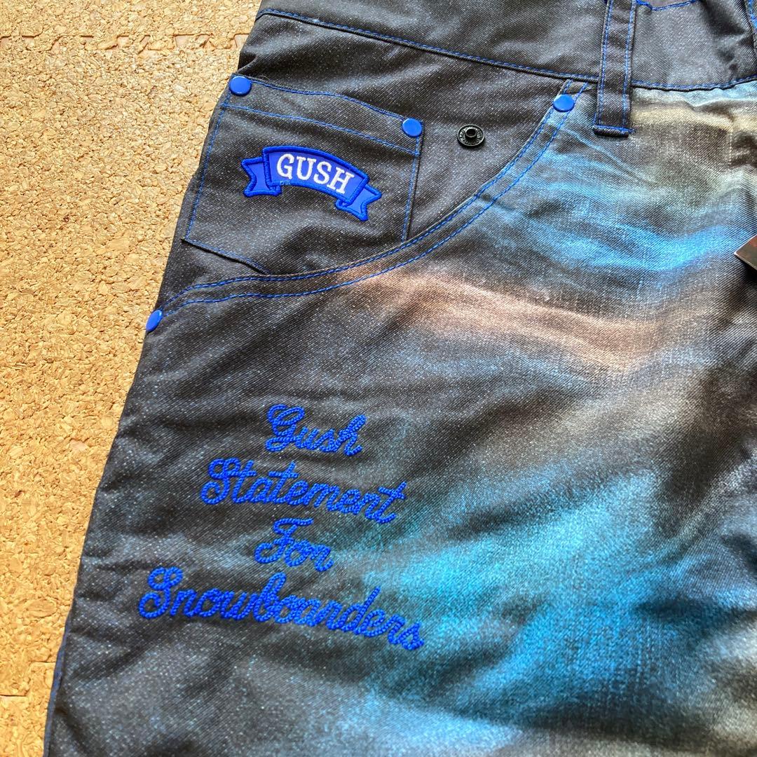 【未使用】ガッシュ GUSH パンツ スノボウェア スノボー スキーXSメンズ黒