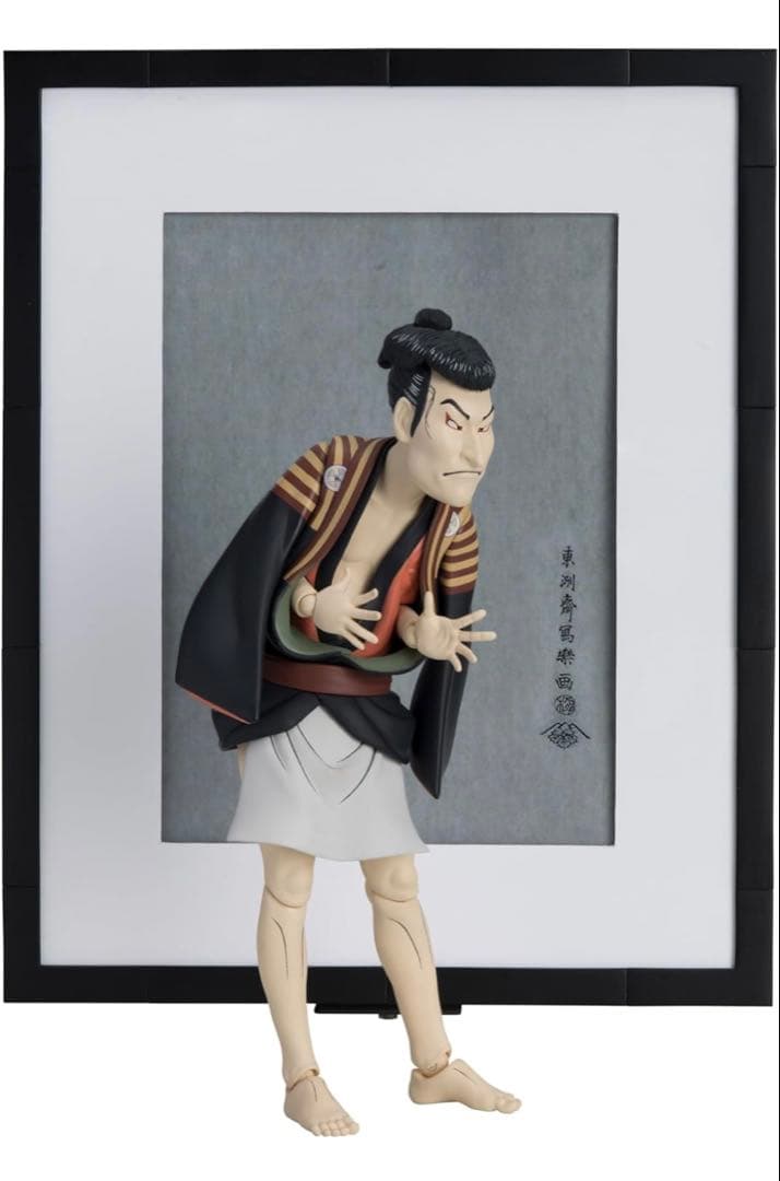 figma 写楽作 三代目大谷鬼次の奴江戸兵衛 塗装済み 完成品可動フィギュア