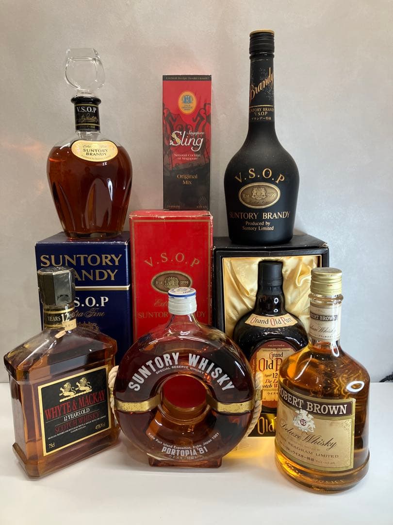 洋酒 ウイスキー ブランデー 未開封 まとめ売り セット サントリー