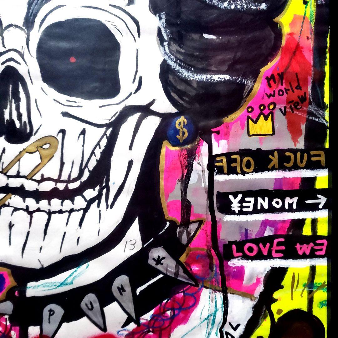 【一点物現代アート】GOD SAVE THE REP＆SKULL QUEEN