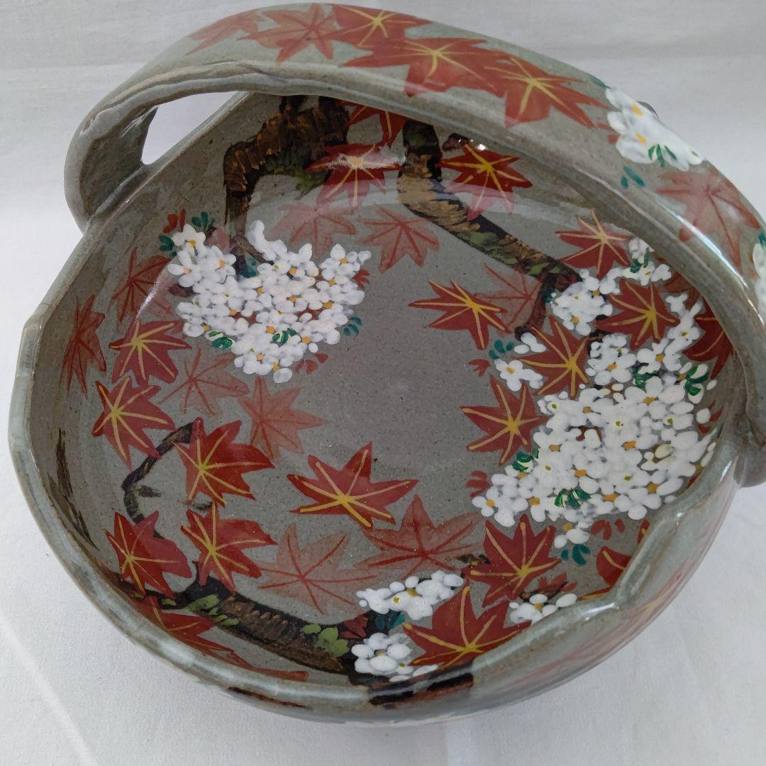 京焼  雲錦模様 手鉢 (お菓子器) 茶道具