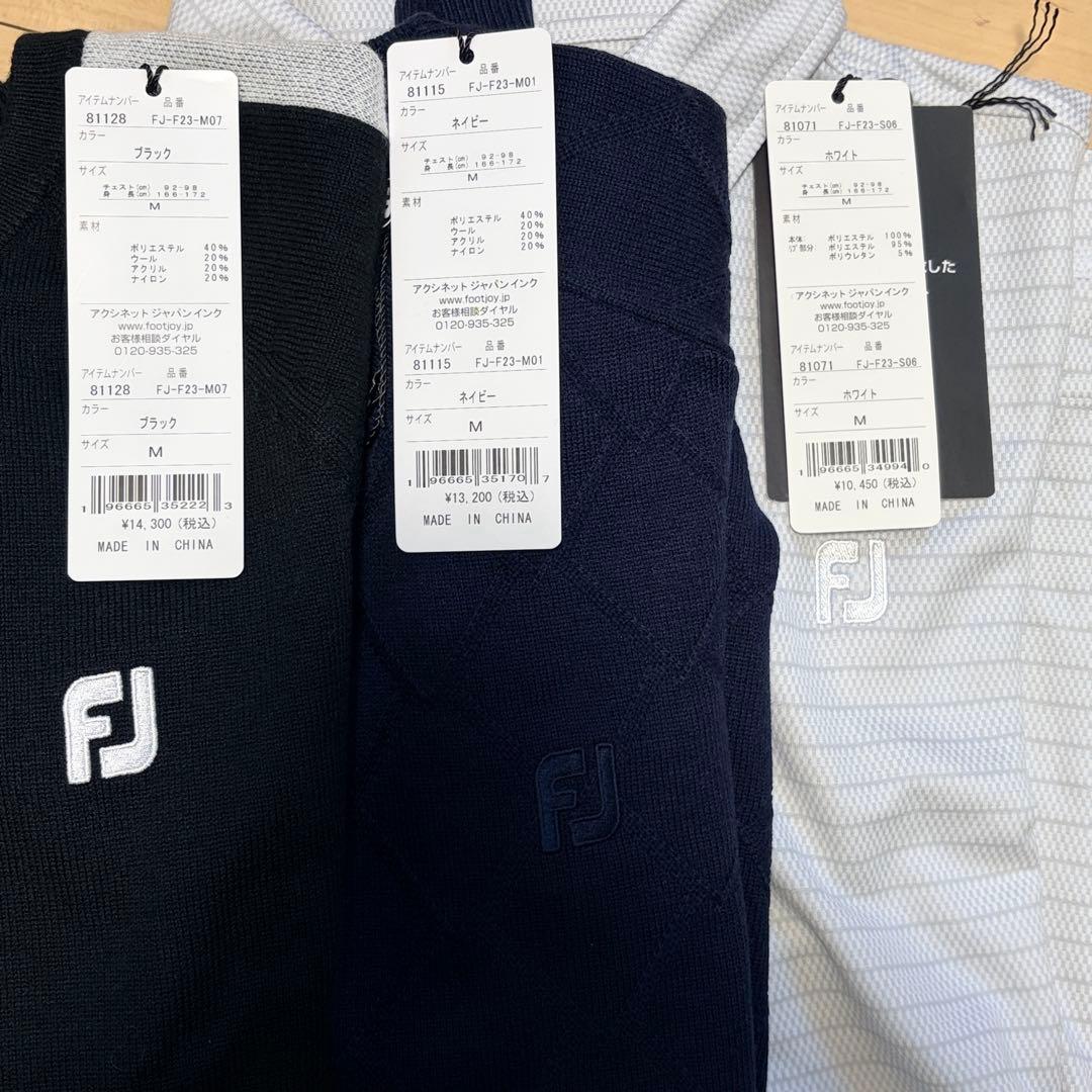 FJ ストライプ長袖ポロシャツとセーターセット