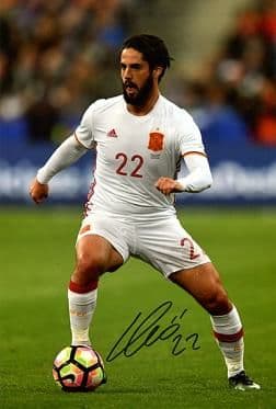 イスコ（スペイン代表）直筆サイン入りフォト　証明書付