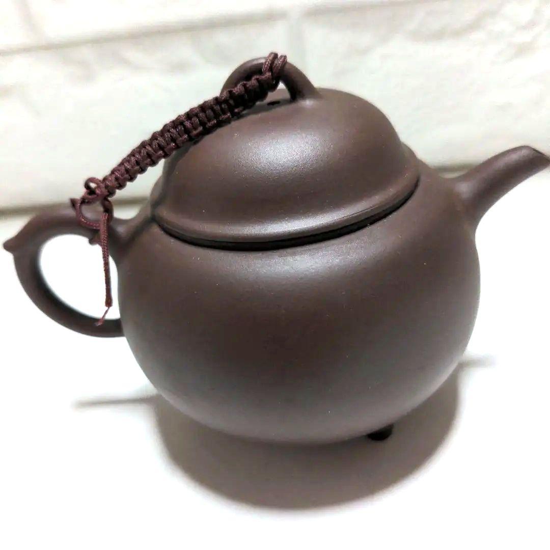 急須　中国製　陶器　未使用品　銘あり　煎茶器　茶器　茶道具