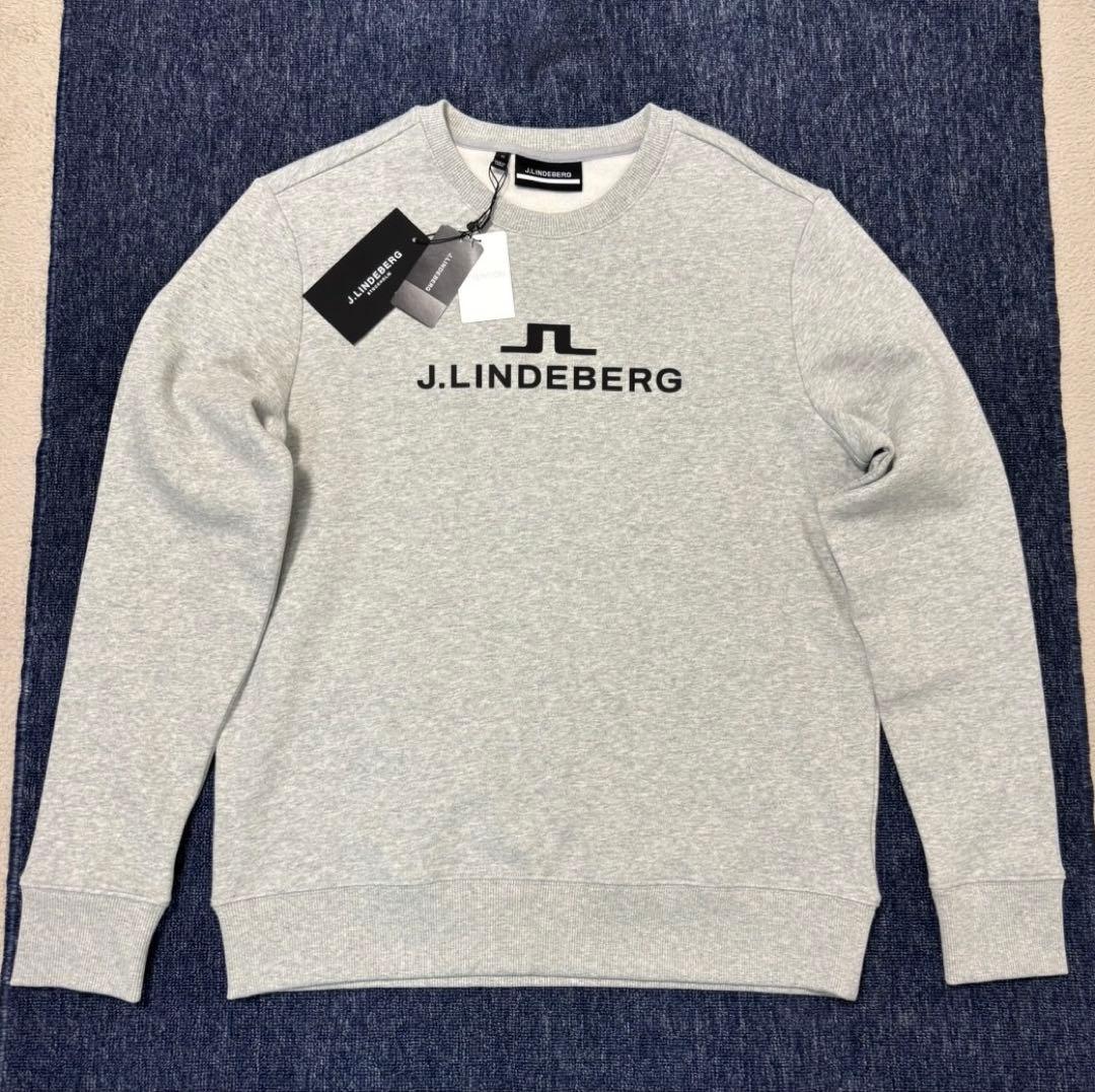 1028 　★新品★ リンドバーグ 裏起毛トレーナー ゴルフ ラバーロゴ