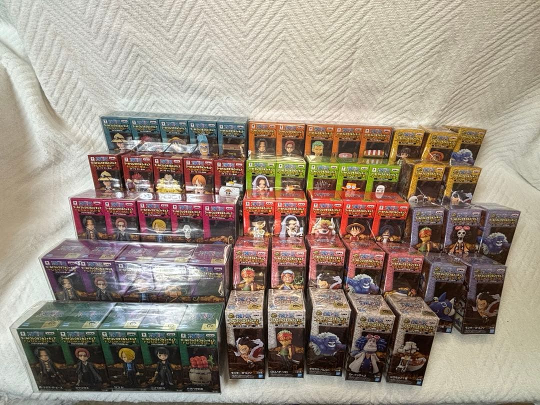 ワンピース ワールドコレクタブルフィギュア トレジャーラリー14種×5セット売り