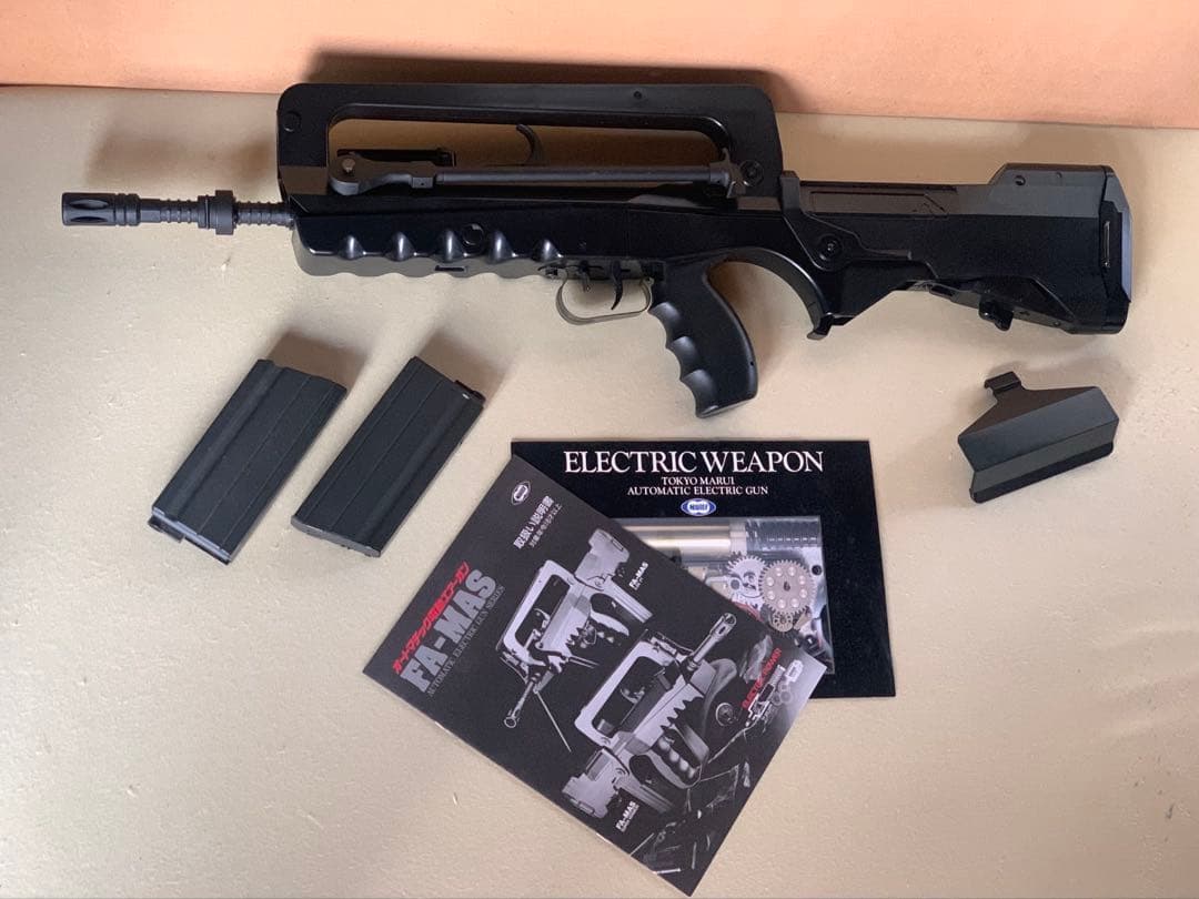 【現状品】東京マルイFA-MAS 5.56-F1電動ガンマガジンセット ファマス