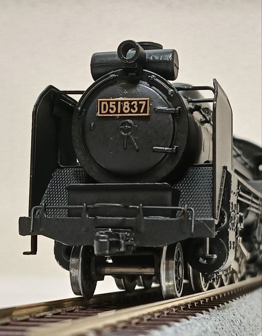 HOゲージ 天賞堂アダチ Ｄ51蒸気機関車、カンモーター、メンテナンス済