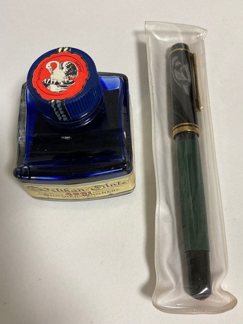 d*2様 Pelican ペリカン　万年筆と青インクセット