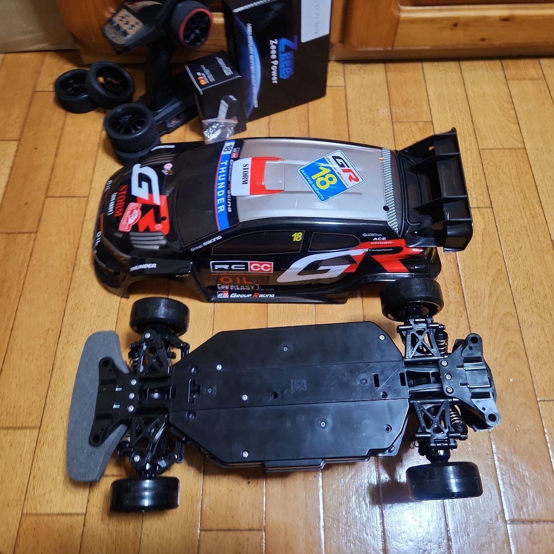 タミヤ ドリフト ラジコン フルセット　TT02 黒　ラリー　ボディ　　tt01