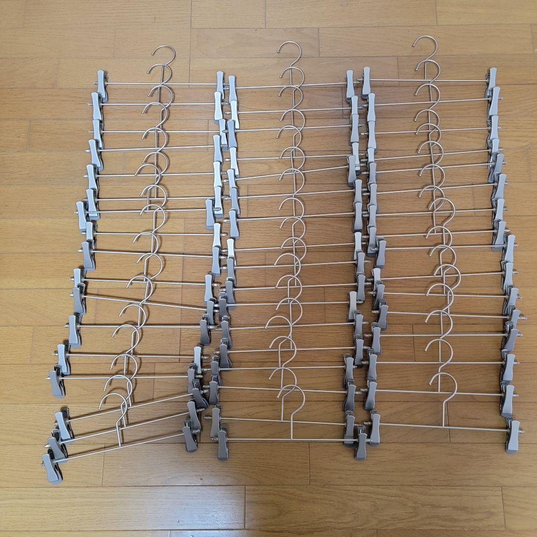 ボトム ハンガー 50本 セット ホワイトニッケルメッキ 店舗 什器