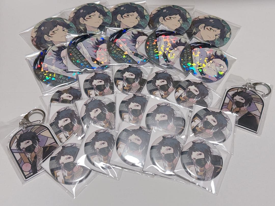 文豪ストレイドッグス 缶バッジ アクキー 芥川 セット