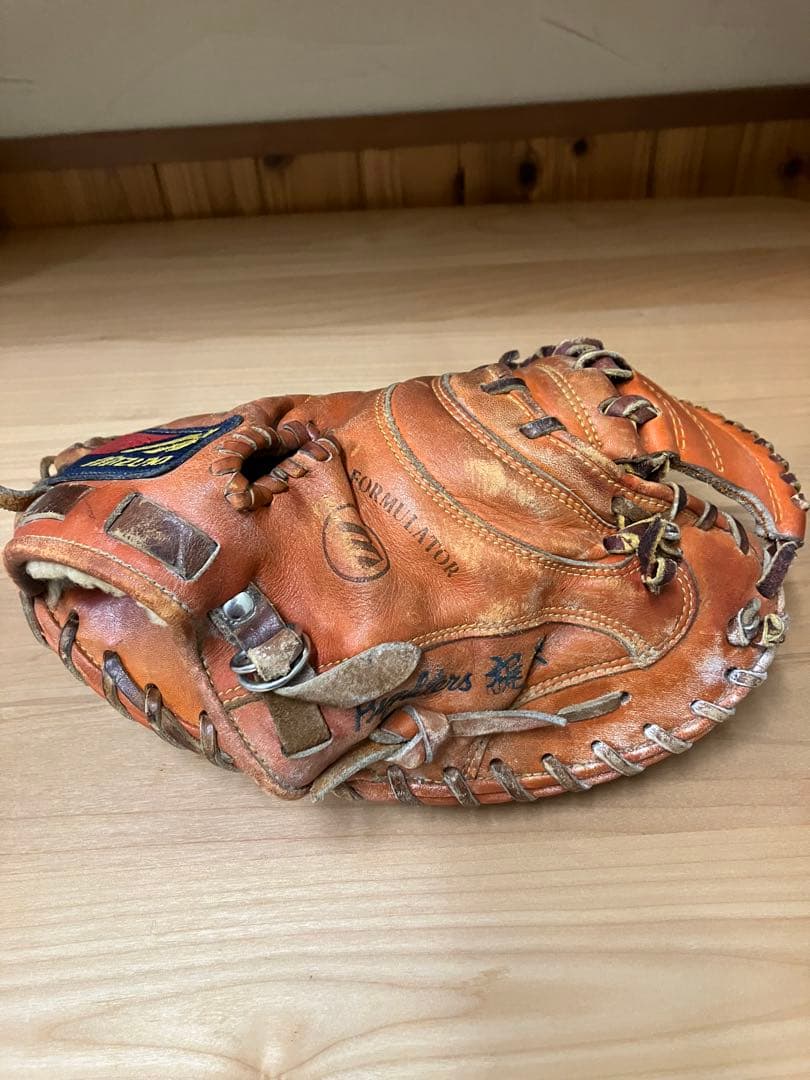 梶原　北海道日本ハムファイターズ　実使用　支給　キャッチャーミット　硬式　ミズノ