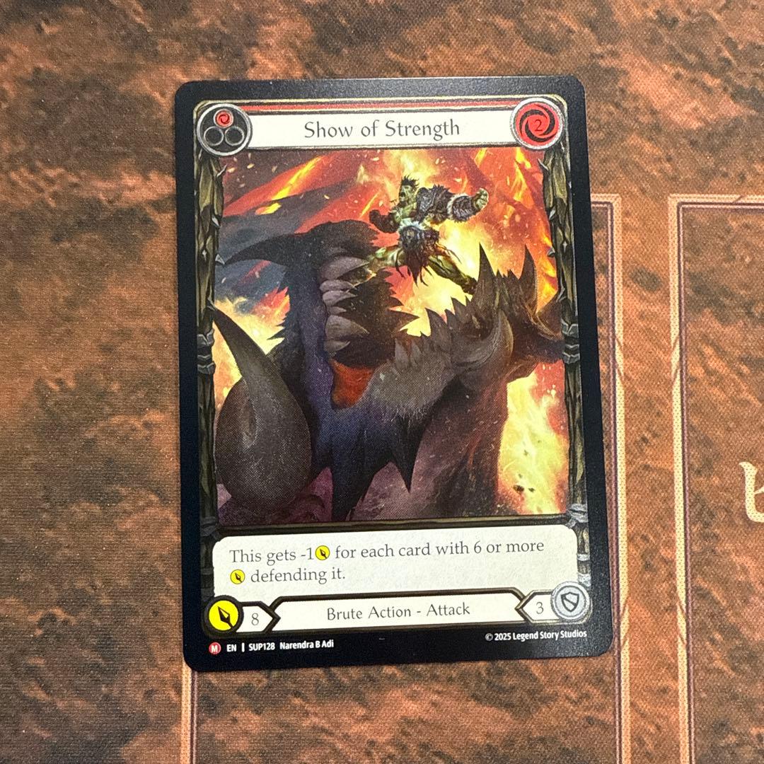 強さの誇示/Show of Strength cf 英語