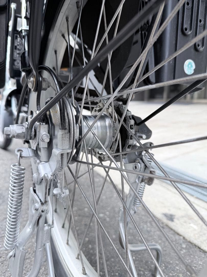 大阪府　子供乗せ　パナソニック　電動アシスト自転車 チャイルドシート付き 黒