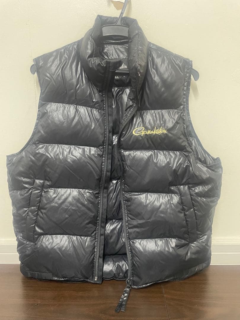 B　Gamakatsu ダウンフィッシングベスト LL ブラック