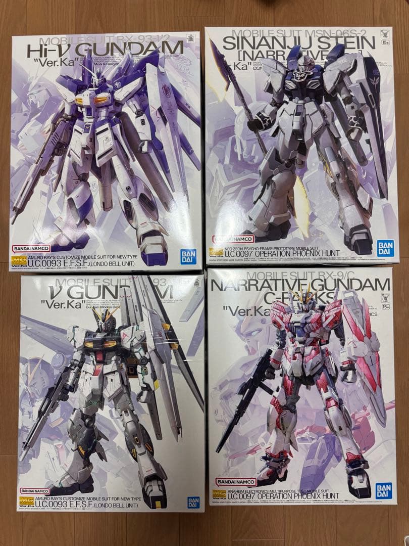 MG νガンダム Hiνガンダム ナラティブ シナンジュVer.ka 4体セット