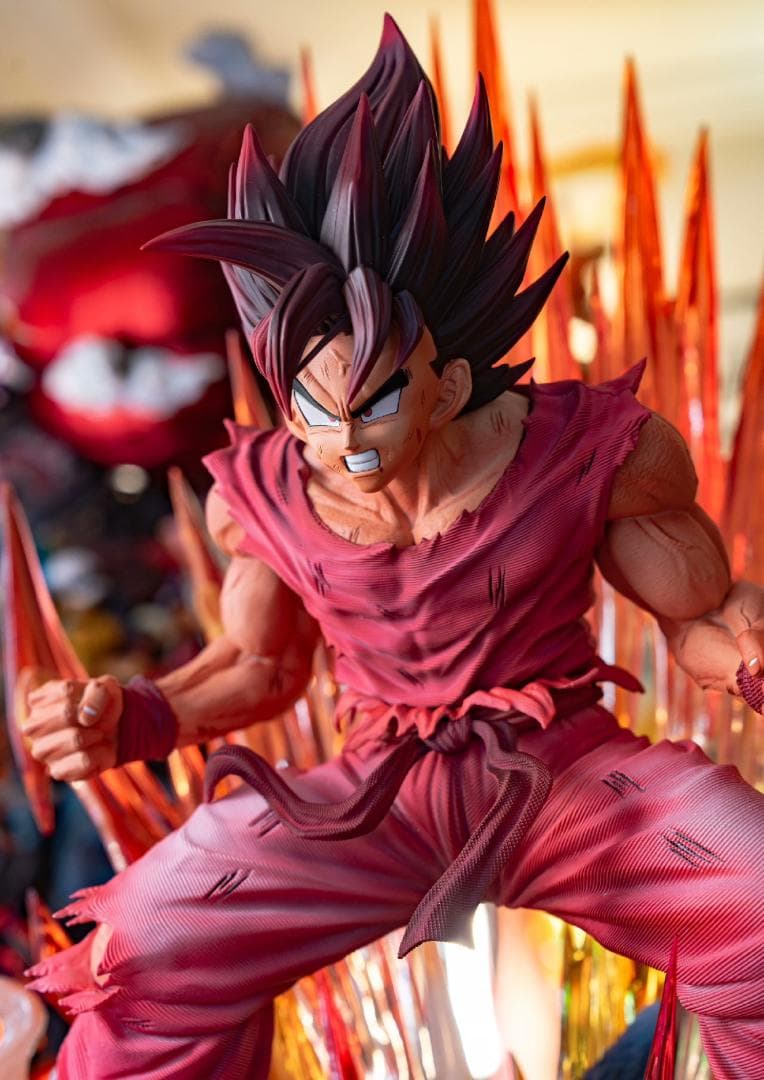 ドラゴンボール 界王拳 孫悟空 1/4 樹脂 彫刻フィギュア