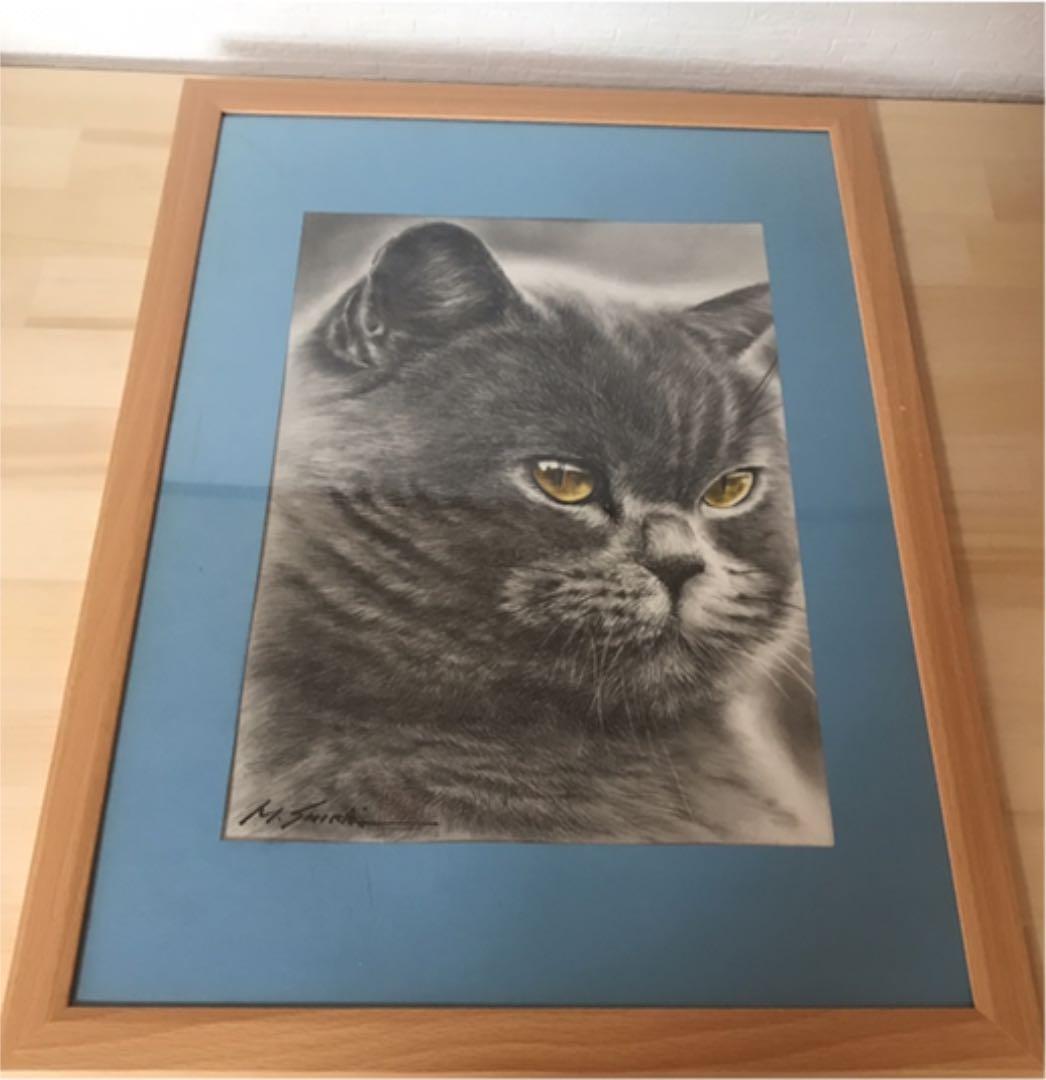鉛筆画　猫