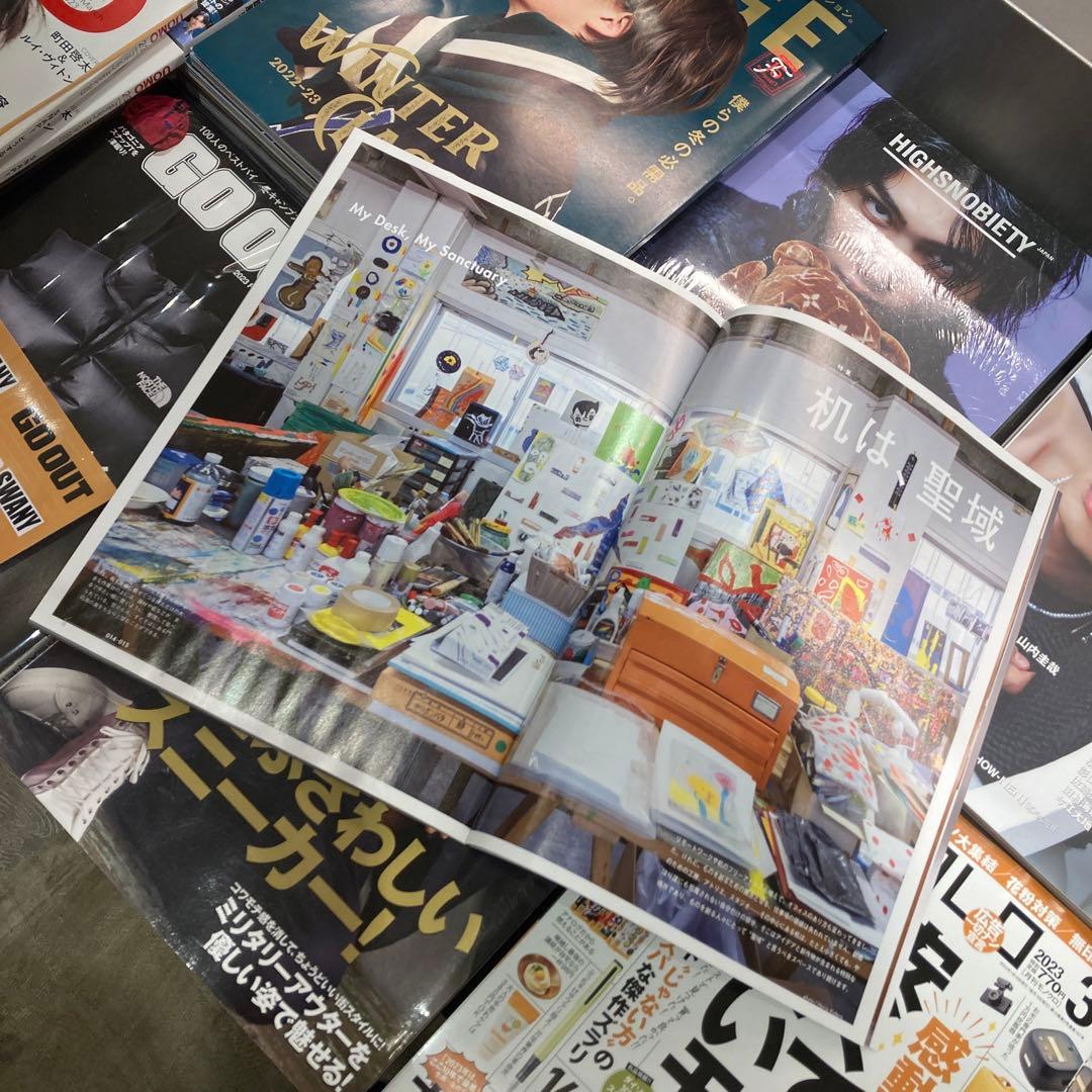 希少 黒田征太郎 絵画 パステル フラワー 花 イラスト 原画 BRUTUS