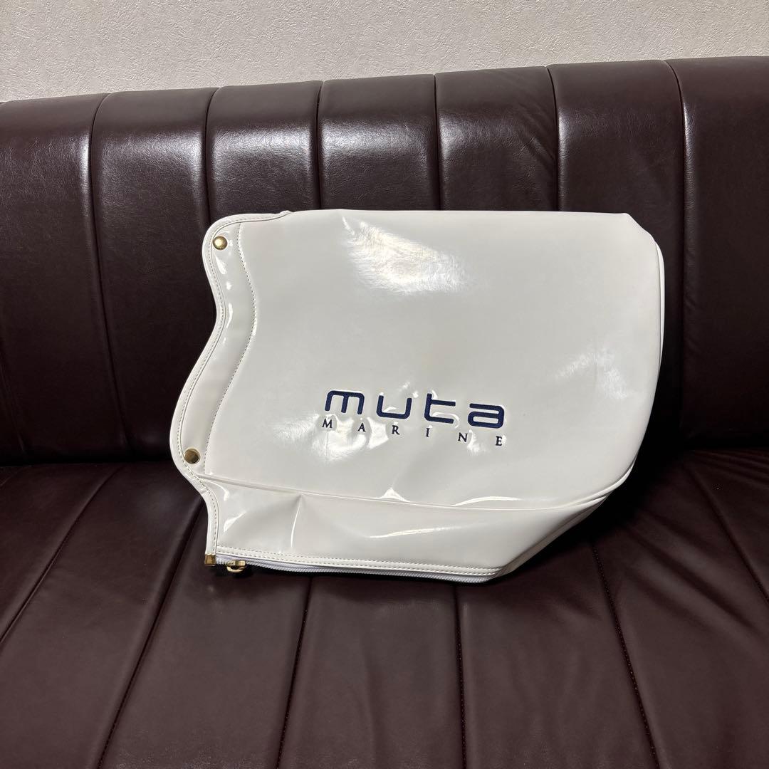 ムータマリンゴルフバック　エナメルホワイト