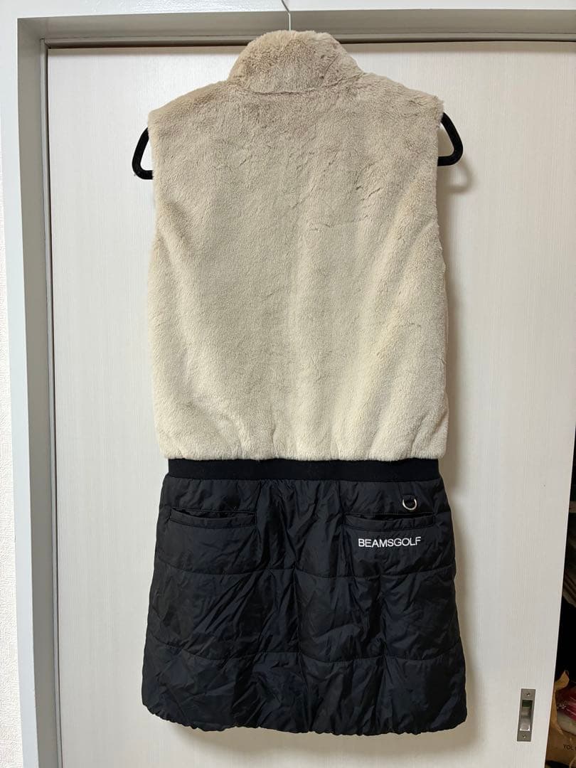 BEAMS GOLF ビームスゴルフ　ベージュ ダウンベスト スカート