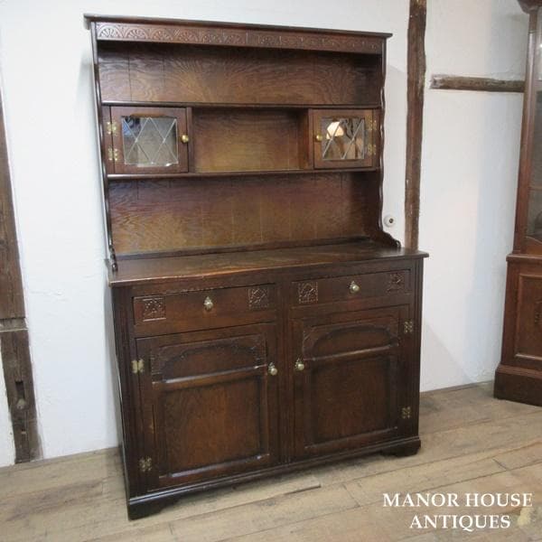 イギリス アンティーク 家具 ドレッサー カップボード キャビネット 6082e