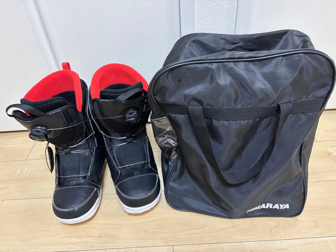 【ケース付】Salomon スノーボードブーツ ブラック　27.5cm