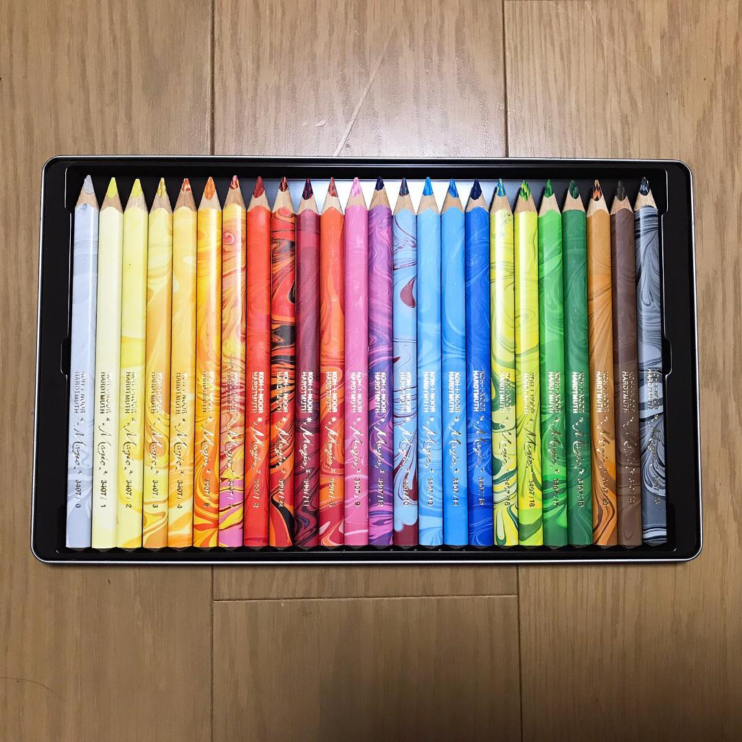 コヒノール　マジックペンシル　色鉛筆　24色セット