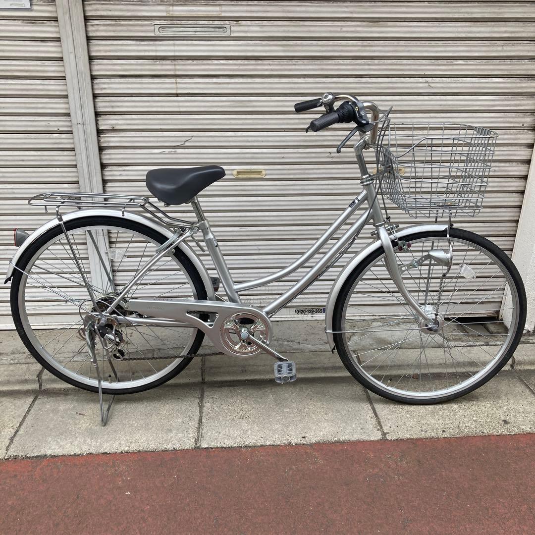 26インチ　シティサイクル ほぼ未使用/車庫保管車　　取りに来る方限定❗️