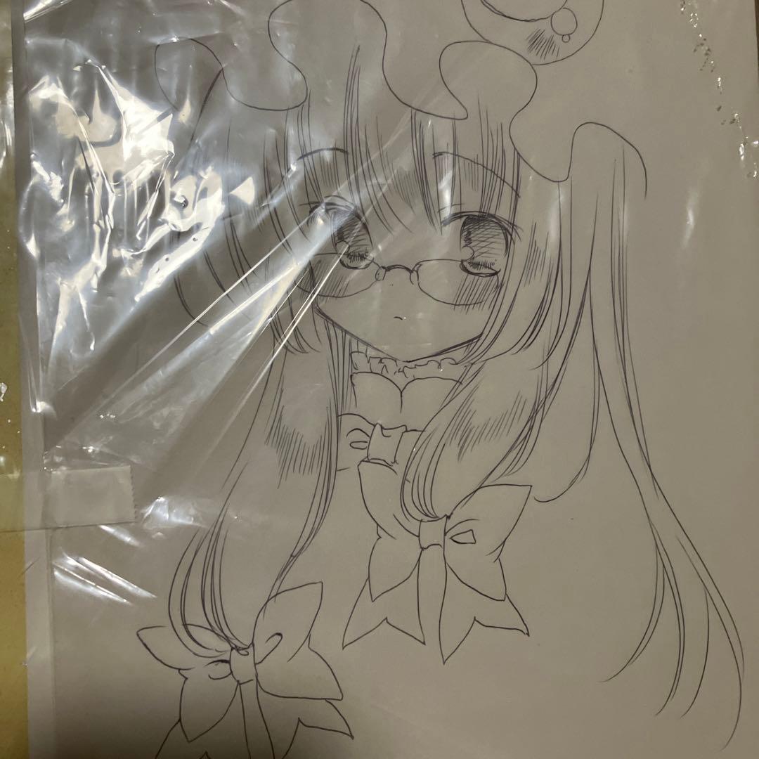 新品未開封　直筆　手描きオリジナルイラスト 色紙　レミリア　スカーレット