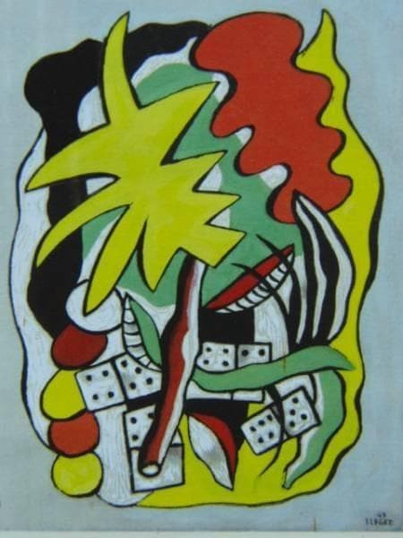 Fernand Leger、COMPOSITION AUX DOMINOS