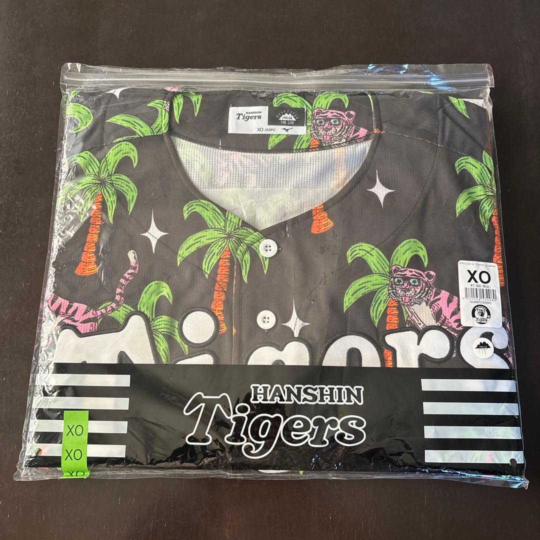阪神タイガース　新品　デザインユニフォーム　ブラックパーム　XOサイズ