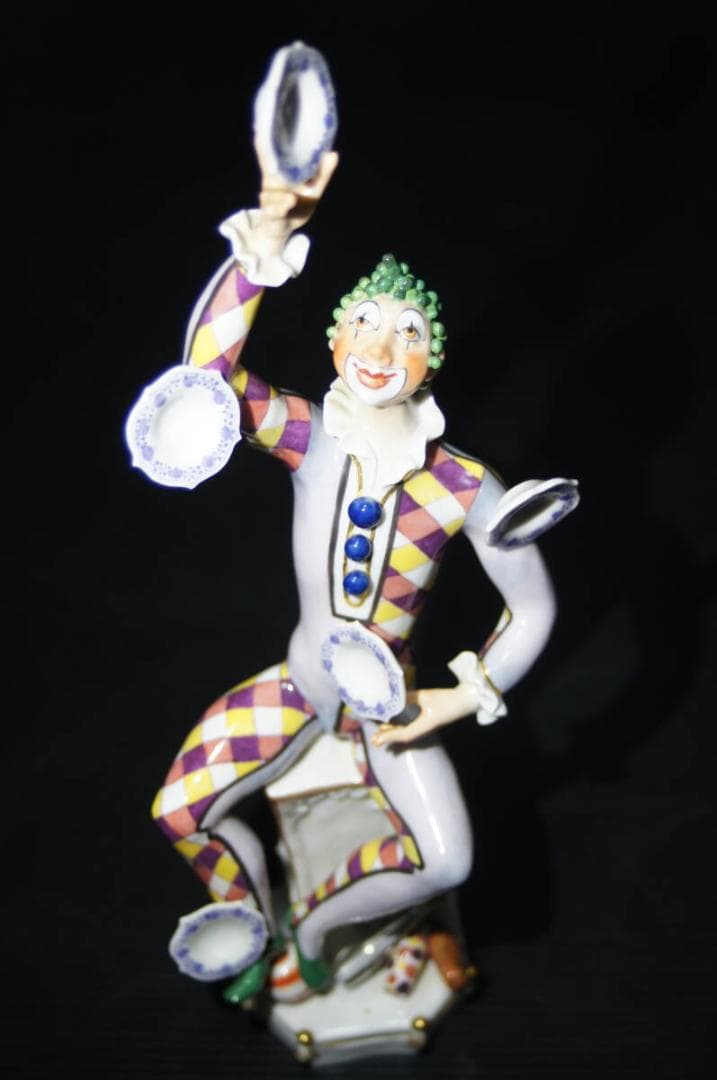 マイセン 道化師ジャグラー Meissen シュトラング＆ブレッチュナイダー作