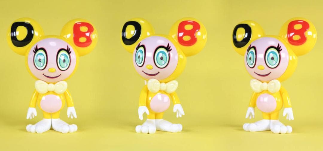 真作 村上隆 フィギュア DOB-kun Yellow ソフビ