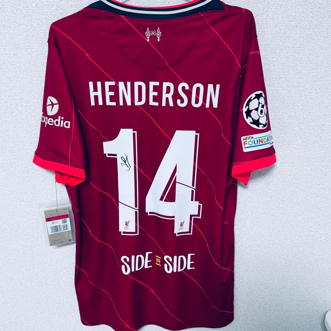 【正規品 サイン入り】ヘンダーソン 21-22 ホーム CL決勝仕様