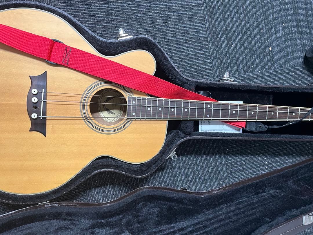 黒*丸様 【ハードケース付き】dean eab cベース レフティアコースティッ